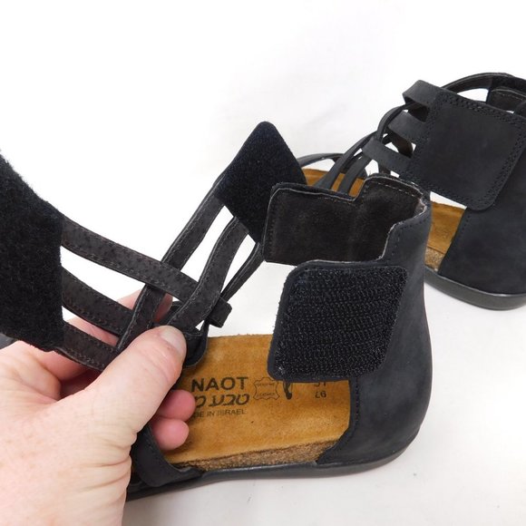 Naot Black Marita Gladiator Sandals 37 - Picture 6 of 14